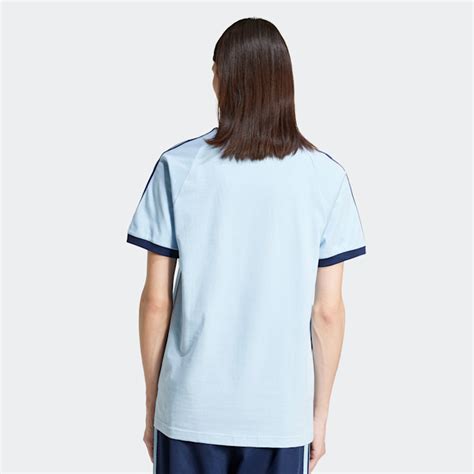 adidas originals t-shirt met 3 strepen in blauw